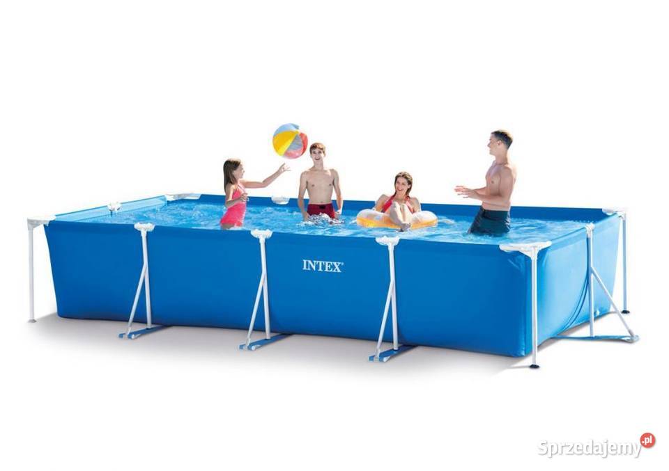 Basen ogrodowy stelażowy duży prostokątny 45x22m Bielsk Podlaski
