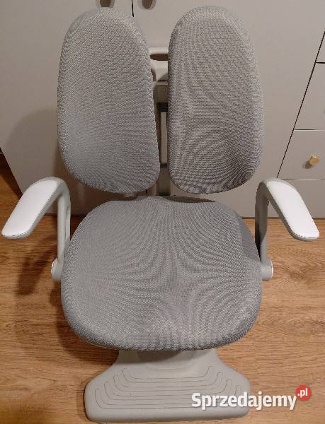 Fotel Krzesło do biurka szare regulowane dziecko Meble Warszawa