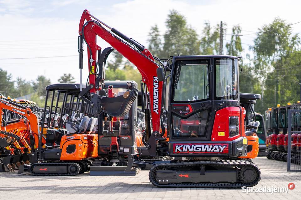 Minikoparka waga 4000 silnik KUBOTA łyżki Częstochowa