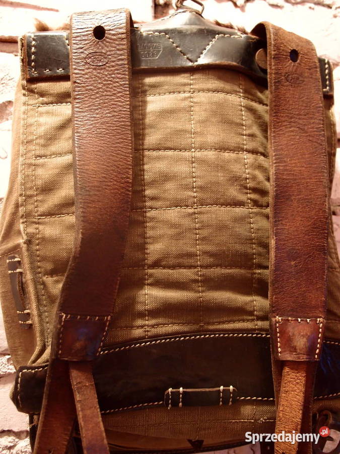 Oryginalny Niemiecki Plecak Marszowy z 1939 roku Łódź