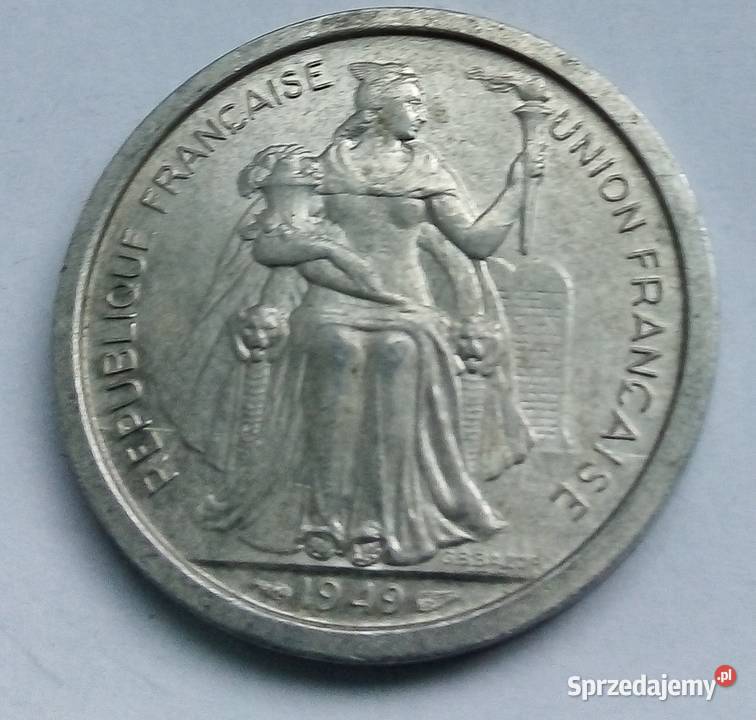 NOWA KALEDONIA2 FRANCS1949 r Legionowo