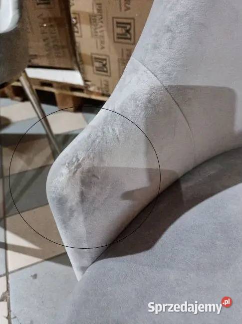 Krzesło glamour z kołatką drewniane pikowane mazowieckie Warszawa