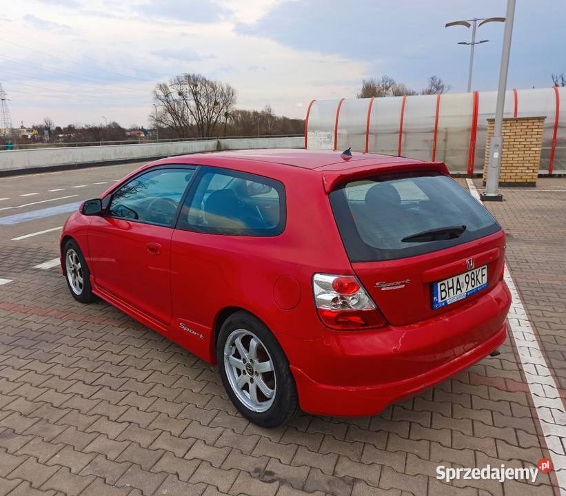 Honda Civic VII sport Hatchback 14 66kW Zadbany nieuszkodzony Białystok