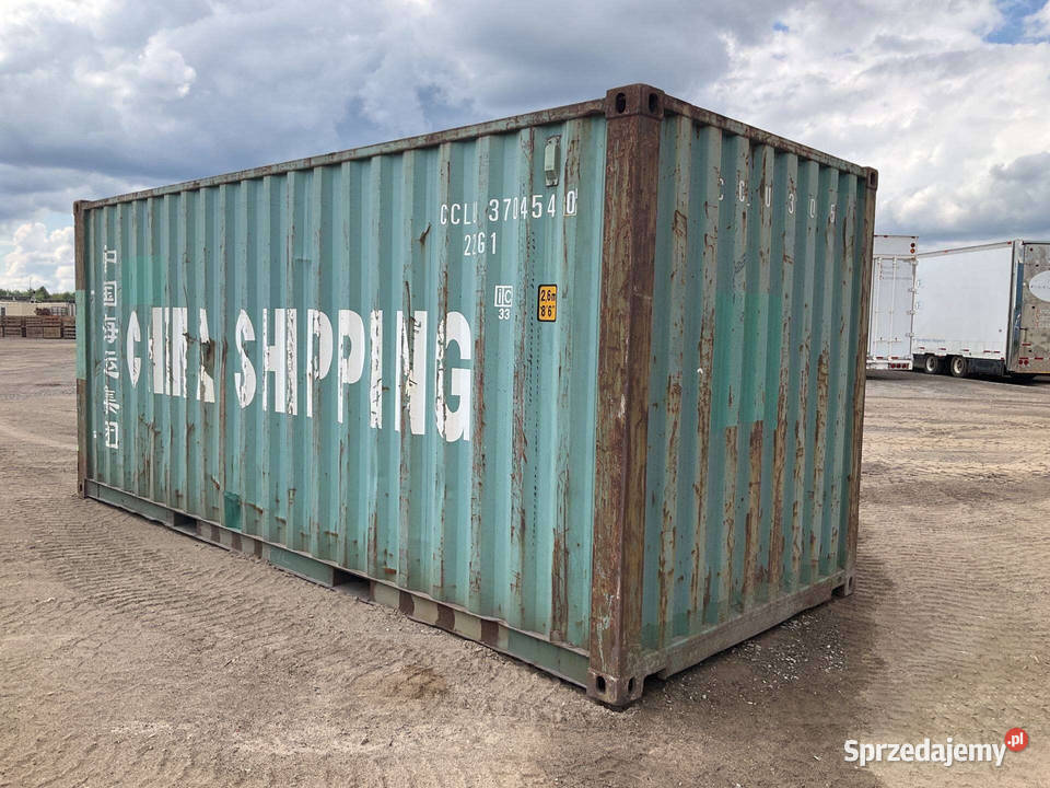 Kontener morski magazynowy 20DV 6 metrowy Magazynowanie