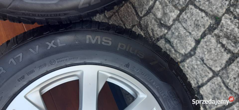 Felgi aluminiowe Audi 17 z oponami zimowymi Średnica 17" małopolskie Iwkowa