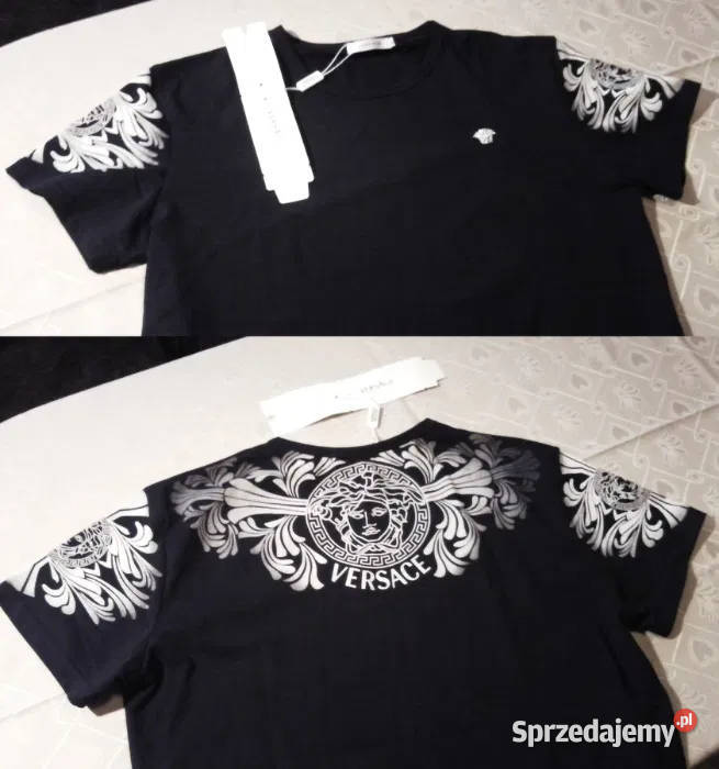 Tshirt koszulka ea7 armani premium vneck VERSACE Odzież codzienna Zgorzelec