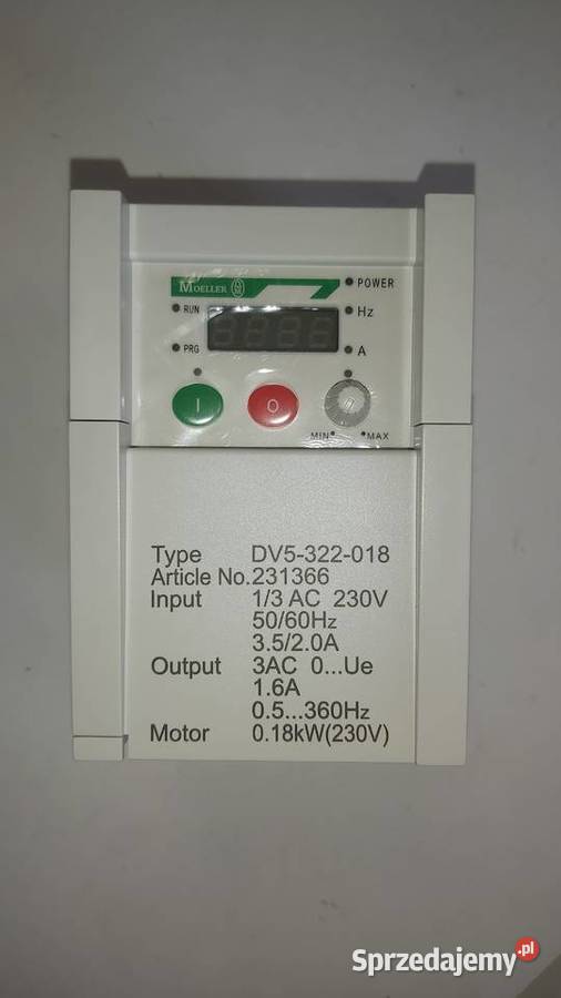 Falownik jednofazowy Moeller DV5322018 018kW 16A Wyszków