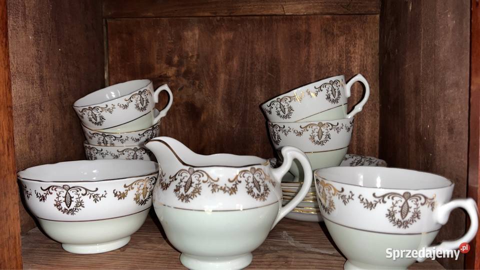 Filiżanka z talerzykiem Colclough Made in Gdańsk