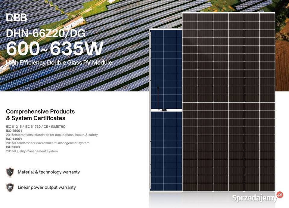 Panel Fotowoltaiczny DAH Solar 620W Bifacial