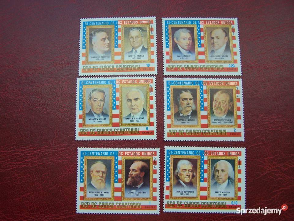 Gwinea Równikowa 1975 MNH Prezydenci USA 1 śląskie Tychy