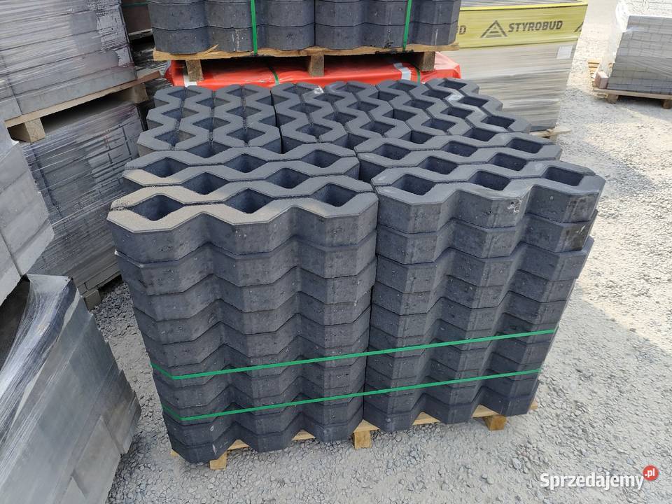 Ażur 60x40x8 grafit czarny meba Dunajec płyta ażurowa beton
