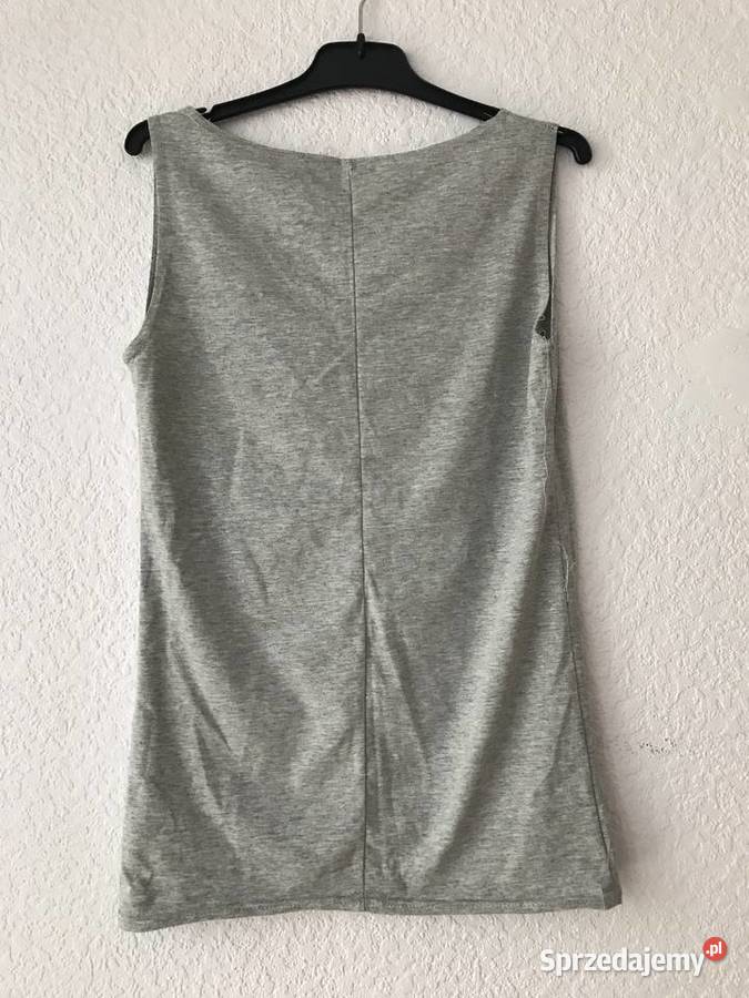 Szara bluzka bez rękawa podlaskie Hajnówka