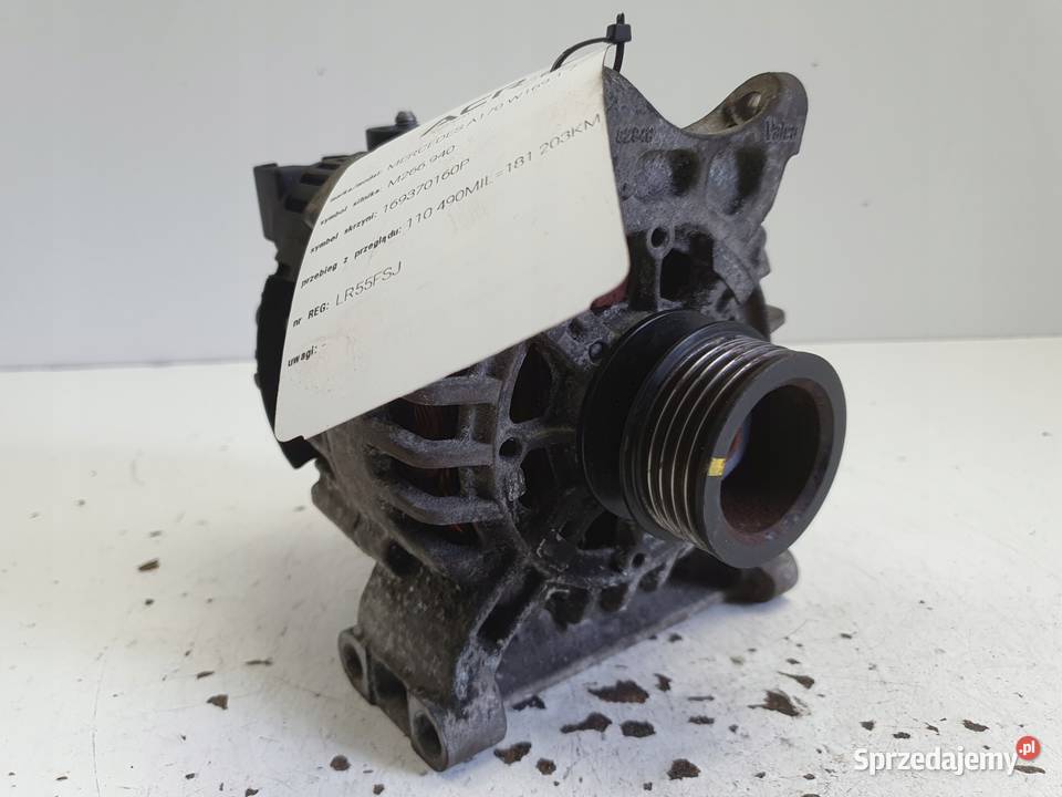 ALTERNATOR Mercedes W169 17 8V A2661540802 90A lubelskie Chełm