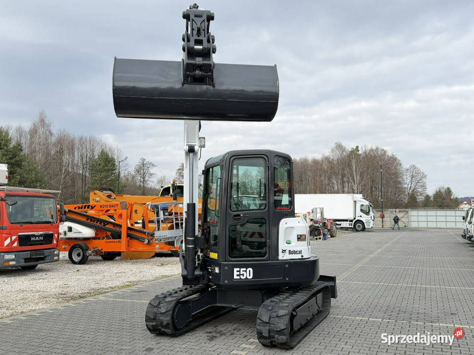 gąsienicowa Bobcat E50 EM 2013r Waga 5ton Super Widełki