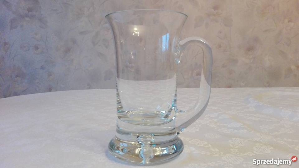 Kufel szklany stare Krosno przezroczysty Białystok
