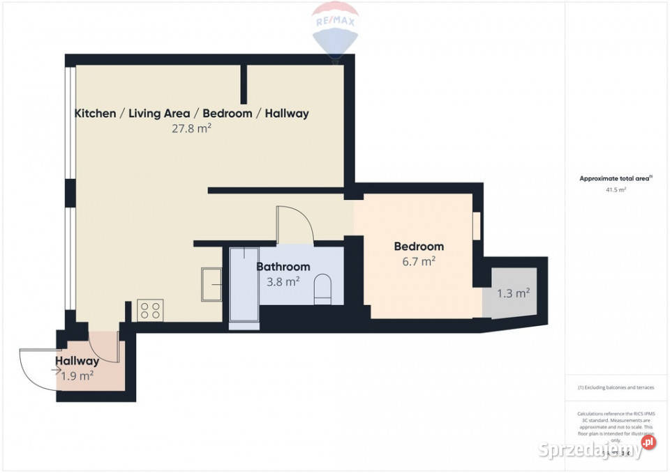 Przestronne 2 pokojowe mieszkanie Matarnia