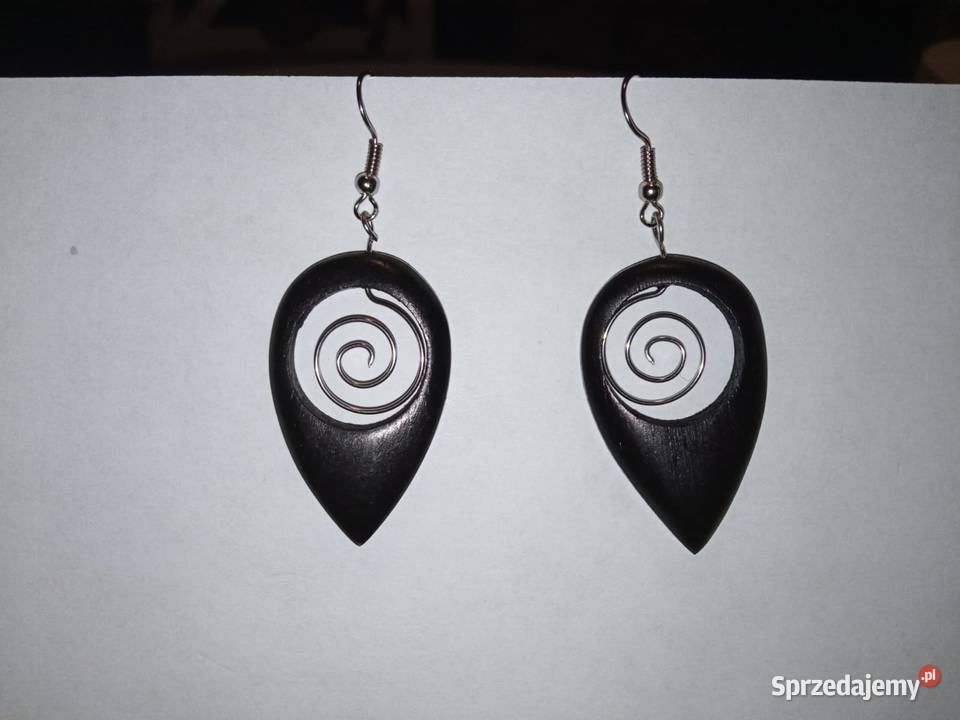 Balijskie Rękodzieło Drewniane Kolczyki