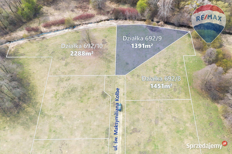 Działka budowlana 1391m2 z WZ gm Jaktorów Budy Zosine