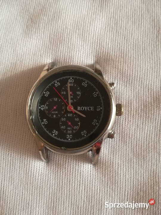 Zegarek marki Royce kwarcowy męski czarny Łódź sprzedam