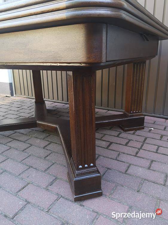 Stół Dębowy Duży Zgrabny 428 Antyk Stary Swarzędz sprzedam