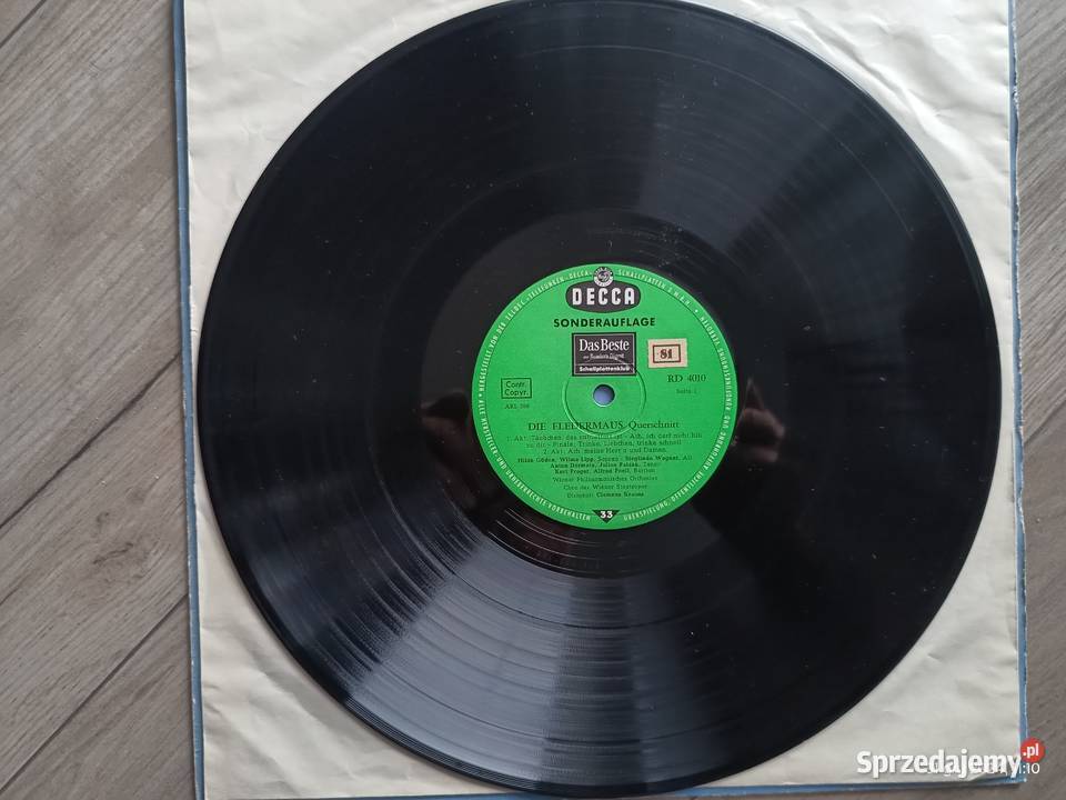 Album winylowy Johann Straus Die Fledermaus klasyczna Wronki