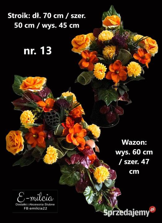 Komplet Stroików na Pomnik Cmentarz Wazon i Zielona Góra
