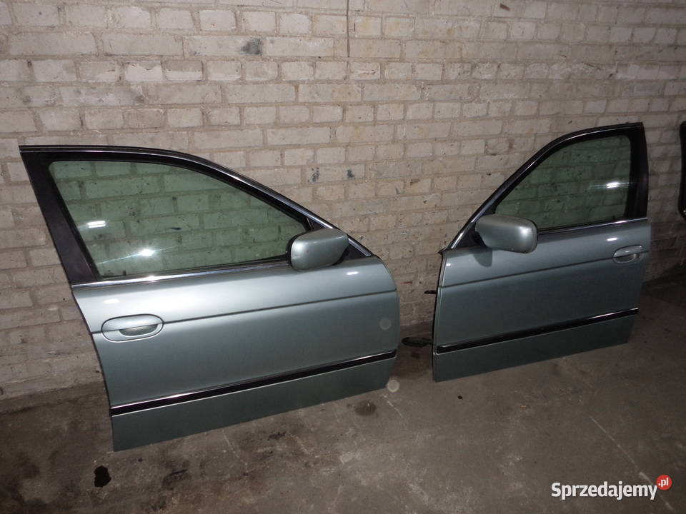 Drzwi przód lewe prawe BMW E39 Glaciergren 334 6 Wieluń