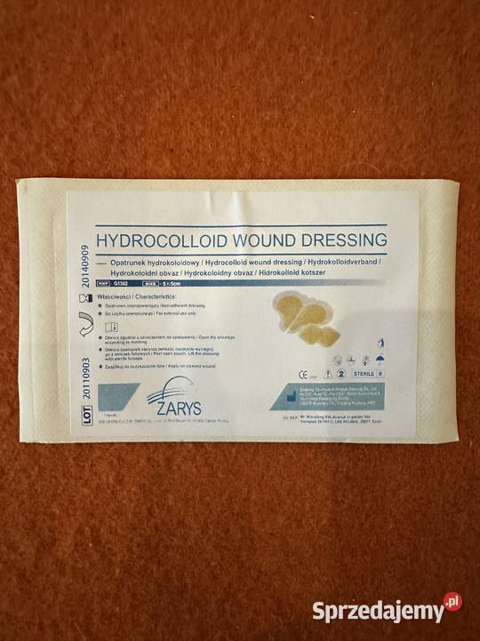 Opatrunek hydrokoloidowy 5cmx5 Zarys 7 sztuk Zabrze