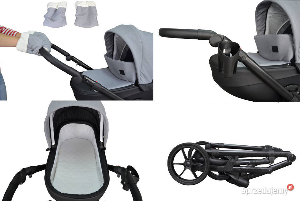 Wózek Dziecięcy NXT zestaw 3w1 Fotelik Regulowany podnóżek Łódź