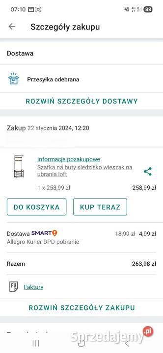 Szafka na buty siedzisko wieszak na ubrania loft Pustków