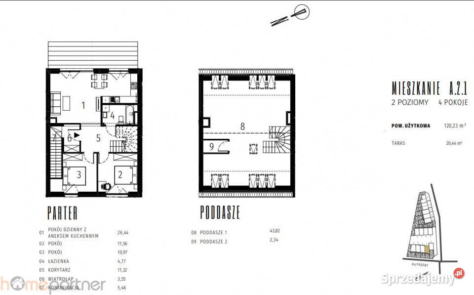 Mieszkanie 12023m2 4 pokojowe Wrocław Tadeusza Sprzedaż