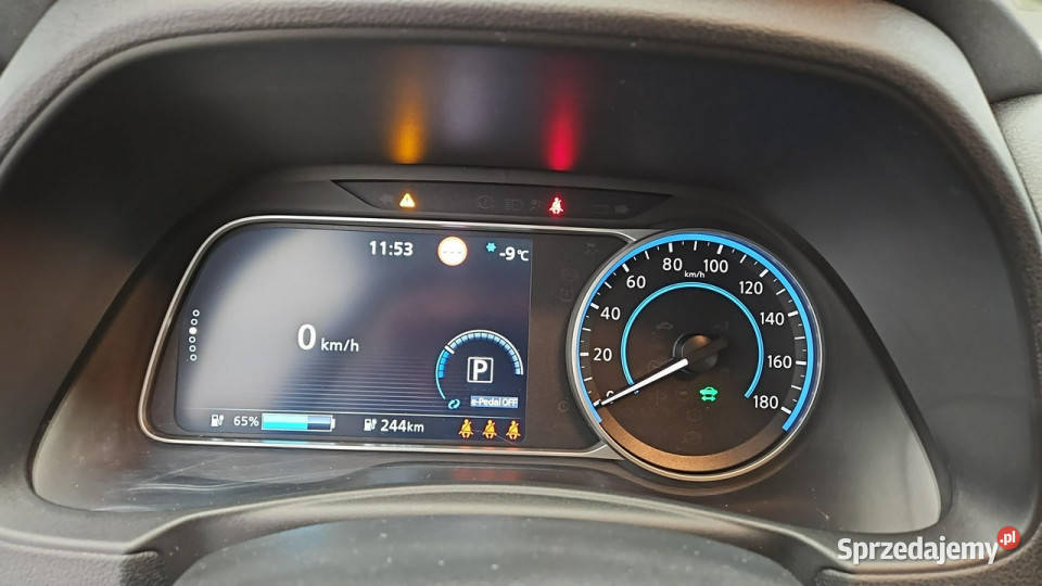 Nissan Leaf 40kWh Acenta Z Polskiego Salonu komputer pokładowy Leaf Warszawa