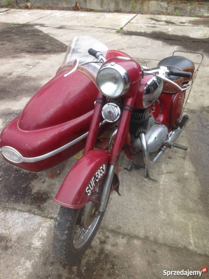 Jawa 250 353 1958 kosz Valorex 560 łańcuch Otwock