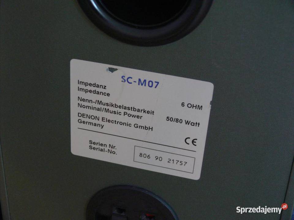 Monitory Denon SCM07 kolumny konesera WYSYŁKA Jasło