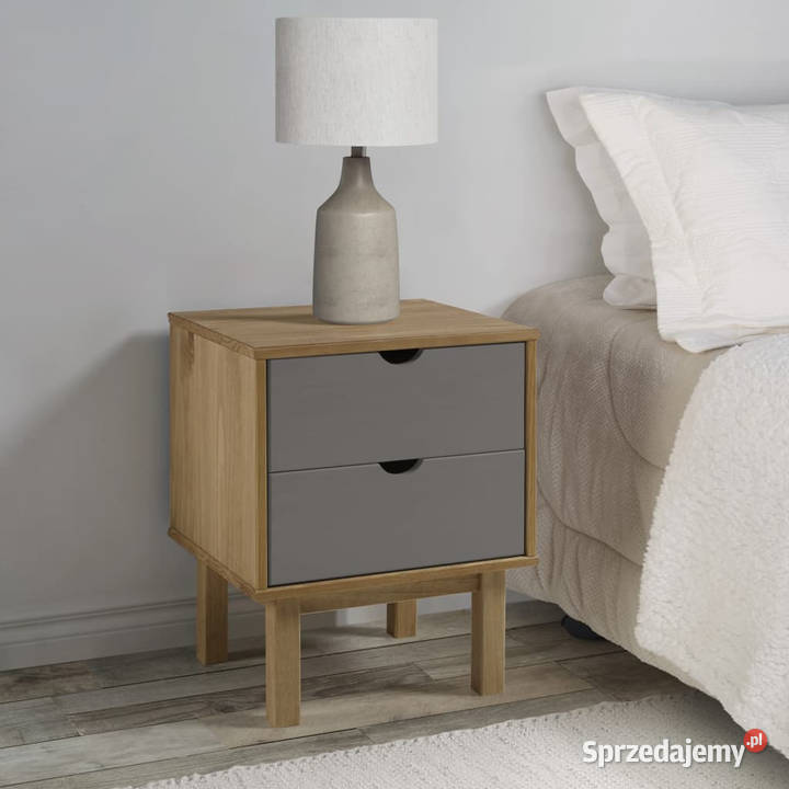 Szafka nocna OTTA brązowoszara 45x39x57 drewno sprzedam