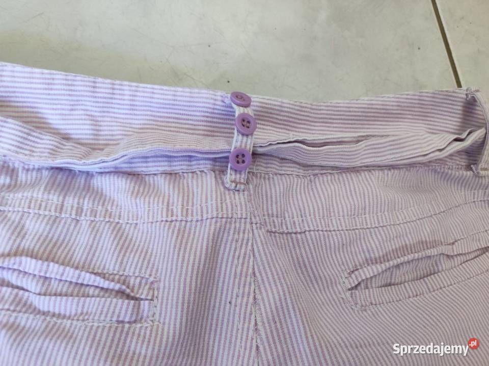 krótkie spodenki szorty bermudy denim wiązane z świętokrzyskie Kielce