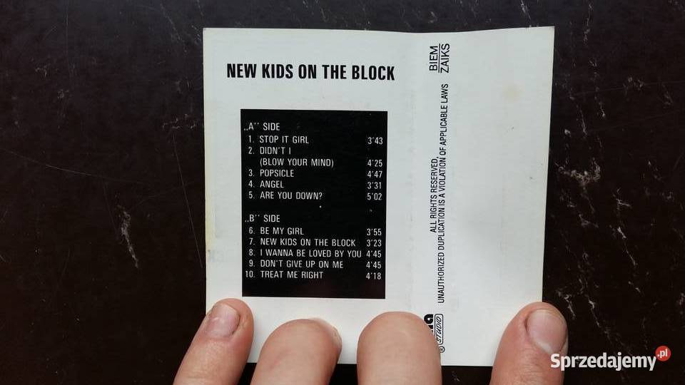Kaseta magnetofonowa NKOTB kids on the block Wyd Siemiatycze