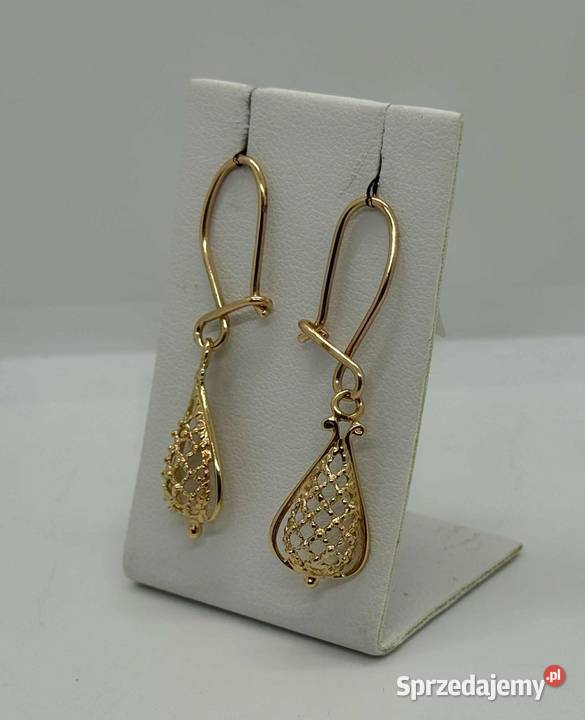 Złote kolczyki próby 585 207g Kolczyki Elbląg sprzedam