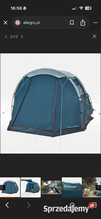 Namiot kempingowy Quechua Arpenaz 41 4 osobowy