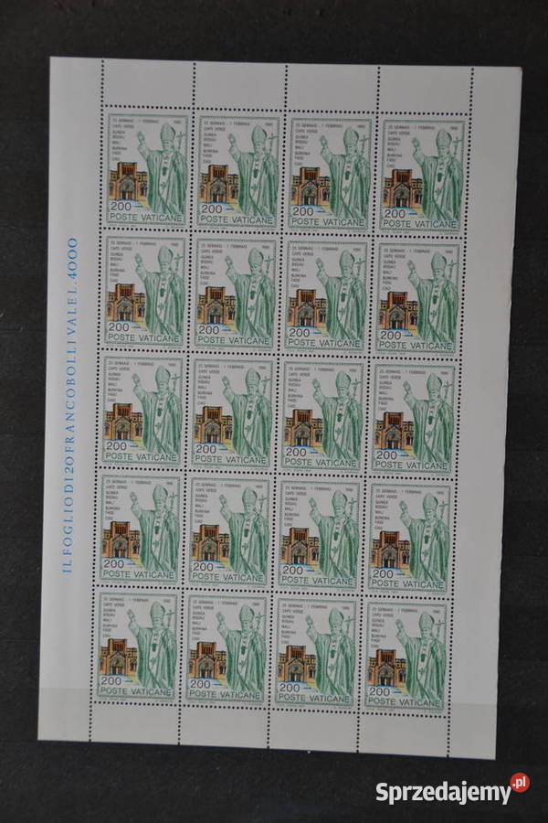 Znaczki Papież Jan Paweł II Watykan XX Ks Sobótka