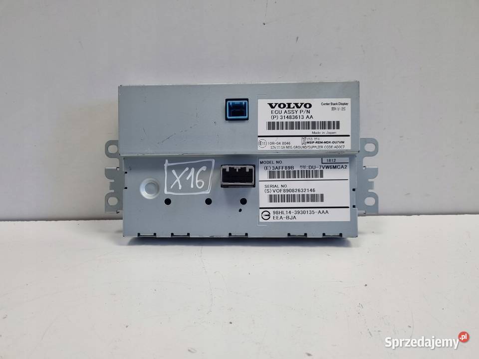Volvo V40 II lift EKRAN NAWIGACJI Wyświetlacz Nawigacje fabryczne Części samochodowe sprzedam