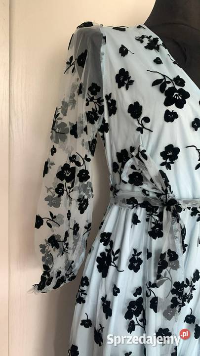 Piękna sukienka błękitna podkarpackie