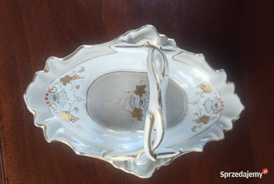 Paterka koszyczek Biała porcelanka z szaroscią Porcelana i szkło Gdańsk