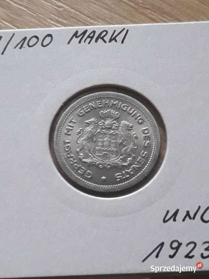 1100 Marki Hamburg 1923 r Notgeldmenniczy