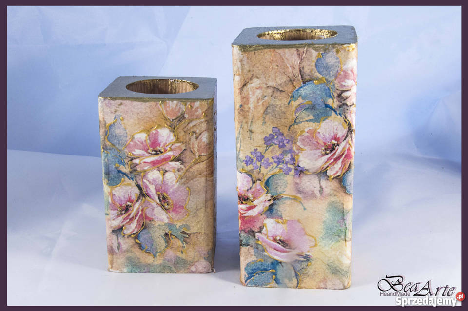 ŚWIECZNIK ŚWIECZNIKI ZAPACHOWE RĘKODZIEŁO