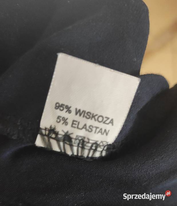 Sukienka granatowa w białe grochy Gdańsk sprzedam