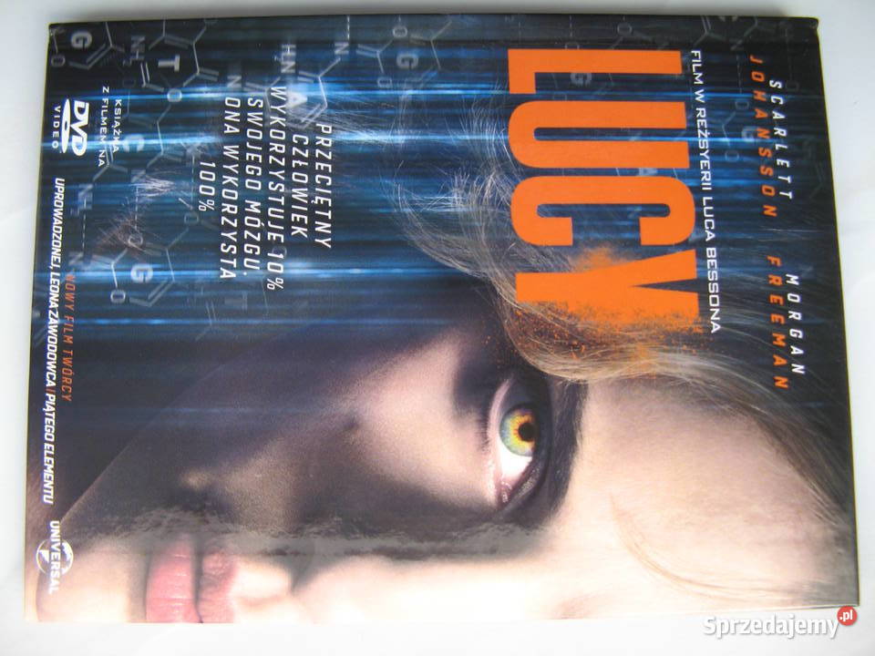 Lucy książka z filmem DVD Scarlett Johansson lektor