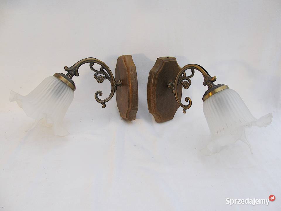 2 kinkiety mosiądz III Kinkiety