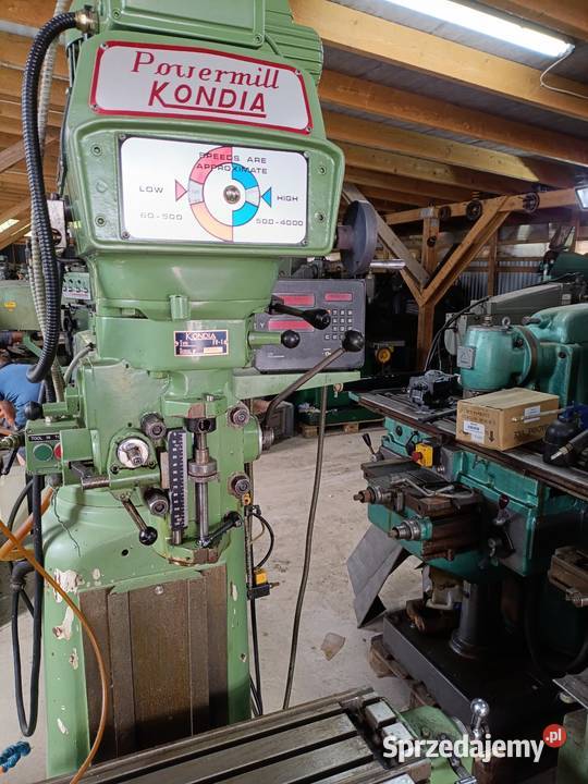 Frezarka uniwersalna kondia odczyty wiertarko