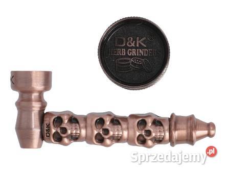 Lufka Metalowa z Motywem Czaszek Młynek 5 Sitek Ostrowy nad Okszą